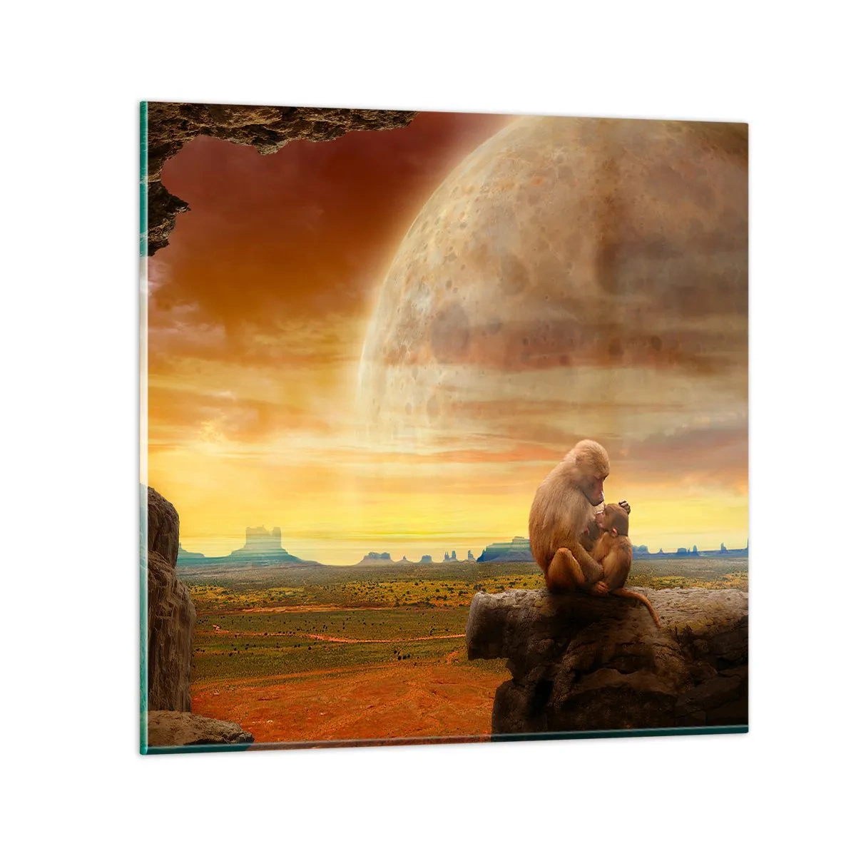 Impression sur verre - Image sur verre - L'amour est le même partout - 40x40 cm