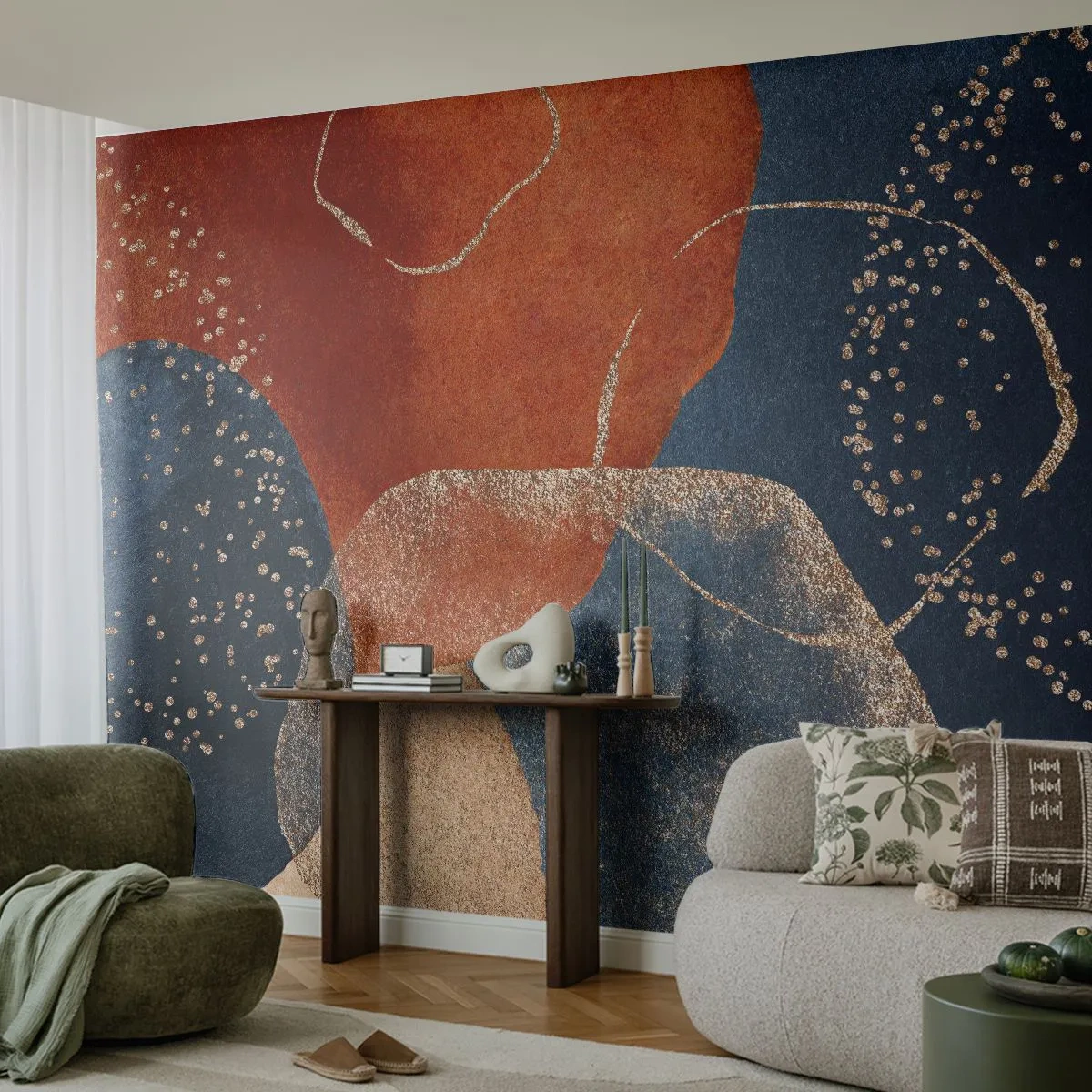 Papier Peint Autocollant Deluxe Sticker - La légèreté de l'être - Abstraction, Morceau, Art moderne - 250x175 cm