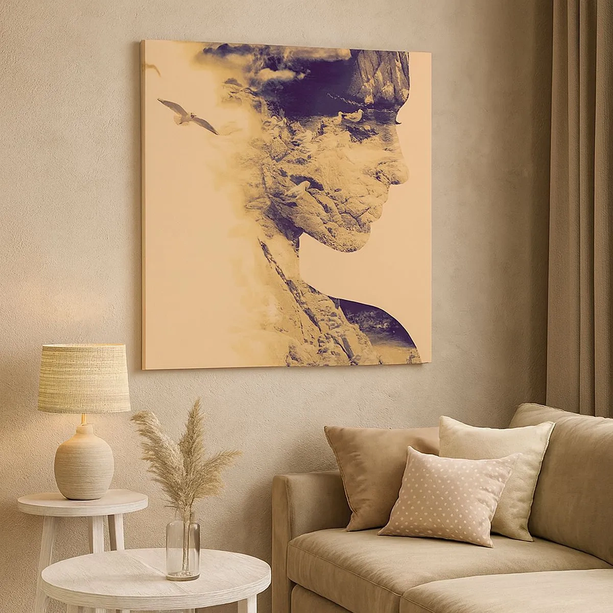 Impression sur toile - Image sur toile - Beauté de la nature - 30x30 cm