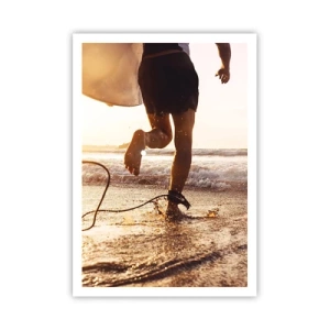 Affiche - Poster - A la rencontre des vagues - 70x100 cm