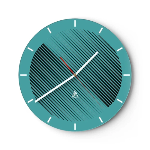 Horloge murale - Pendule murale - Cercle – une variation géométrique - 40x40 cm