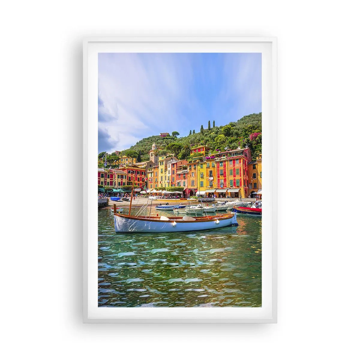 Affiche dans un cadre blanc - Poster - Matinée italienne - 61x91 cm