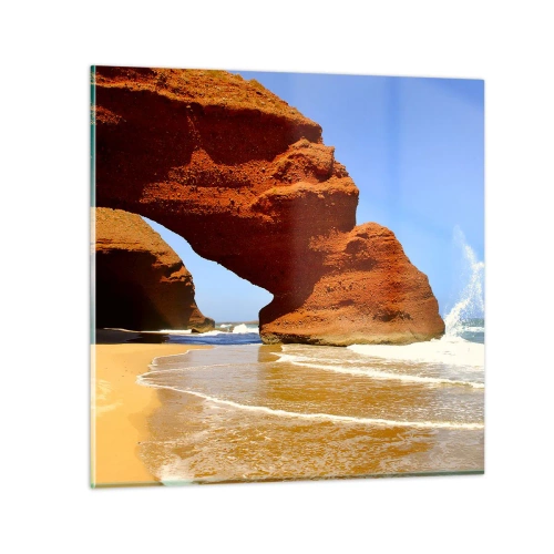 Impression sur verre - Image sur verre - L'eau et le vent depuis des milliers d'années - 60x60 cm