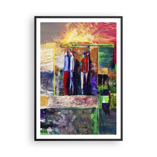 Affiche dans un cadre noir - Poster - Relations et émotions - 70x100 cm