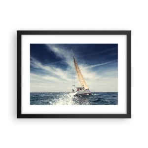 Affiche dans un cadre noir - Poster - Ils ne nous rattraperont pas ! - 40x30 cm