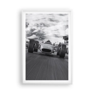 Affiche dans un cadre blanc - Poster - Puissance! - 61x91 cm