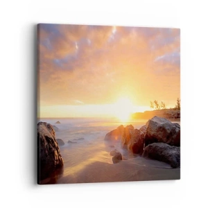 Impression sur toile - Image sur toile - Brise lumineuse du soir - 40x40 cm