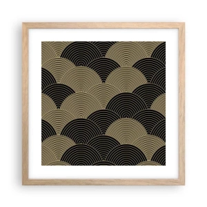 Affiche dans un chêne clair - Poster - Unité dans la multiplicité - 40x40 cm