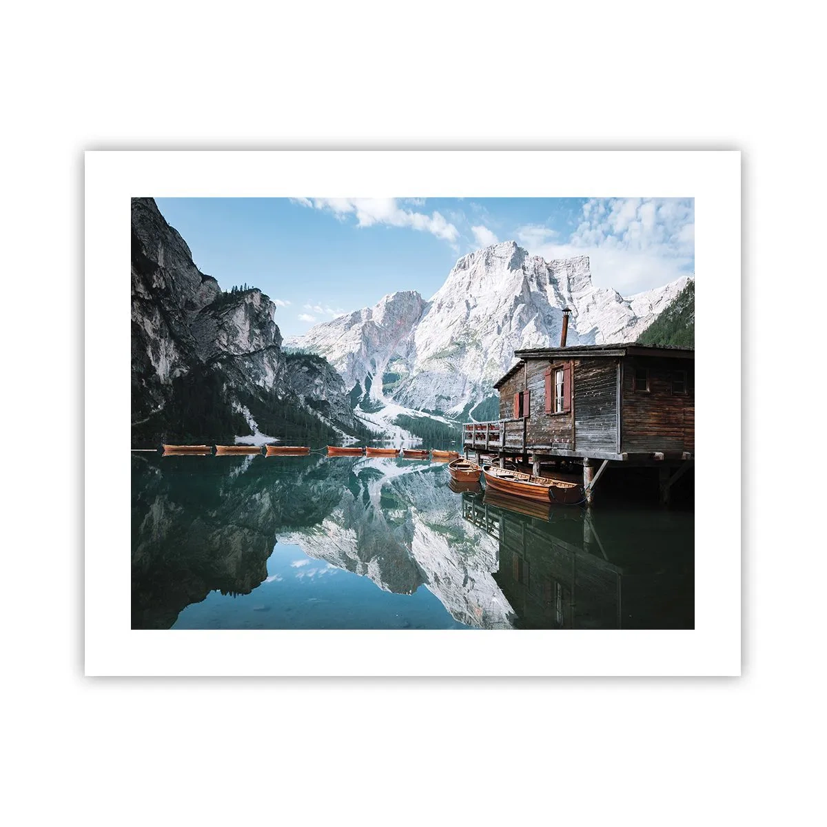 Affiche - Poster - Un matin cristallin en montagne - 50x40 cm