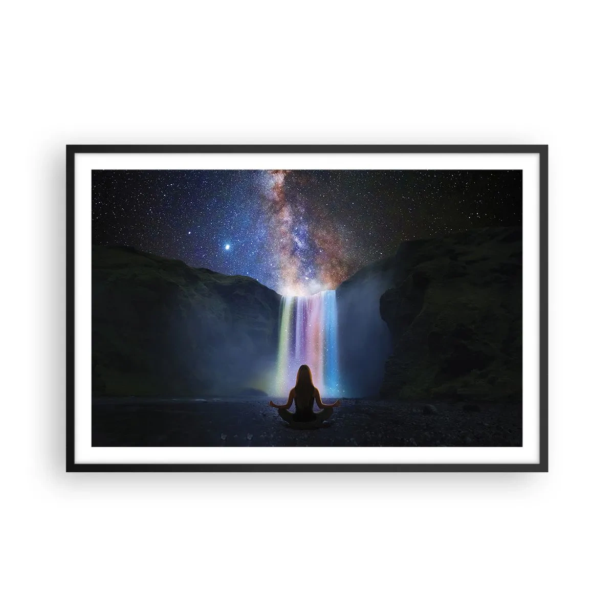 Affiche dans un cadre noir - Poster - Harmonie absolue - 91x61 cm