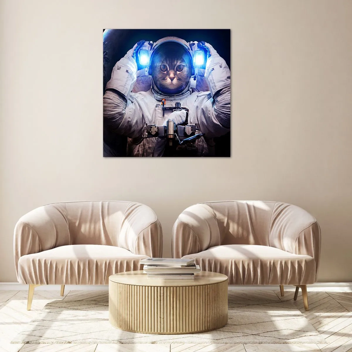 Impression sur verre - Image sur verre - Houston, vous avez un problème - 60x60 cm