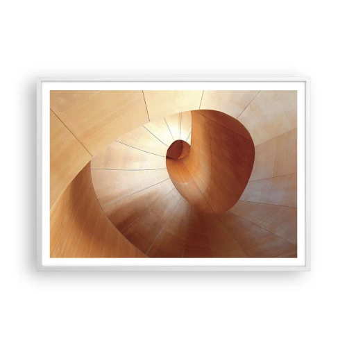 Affiche dans un cadre blanc - Poster - Serpentin architectural - 100x70 cm