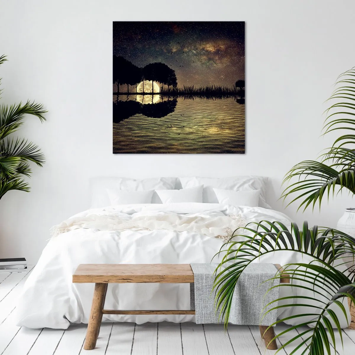 Impression sur toile - Image sur toile - Nuit au bout du monde - 60x60 cm