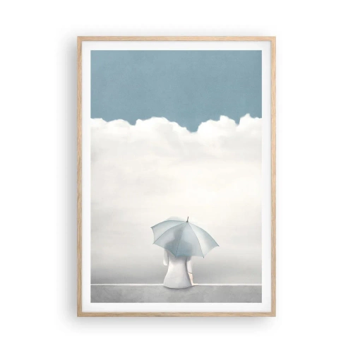 Affiche dans un chêne clair - Poster - Aux confins de la réalité et des rêves - 70x100 cm