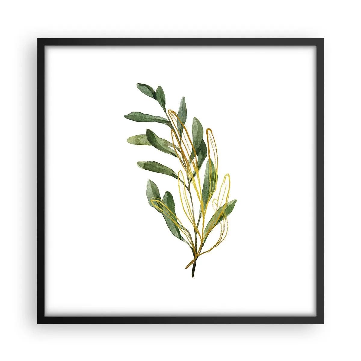 Affiche dans un cadre noir - Poster - Tout ce qui est bon - 50x50 cm