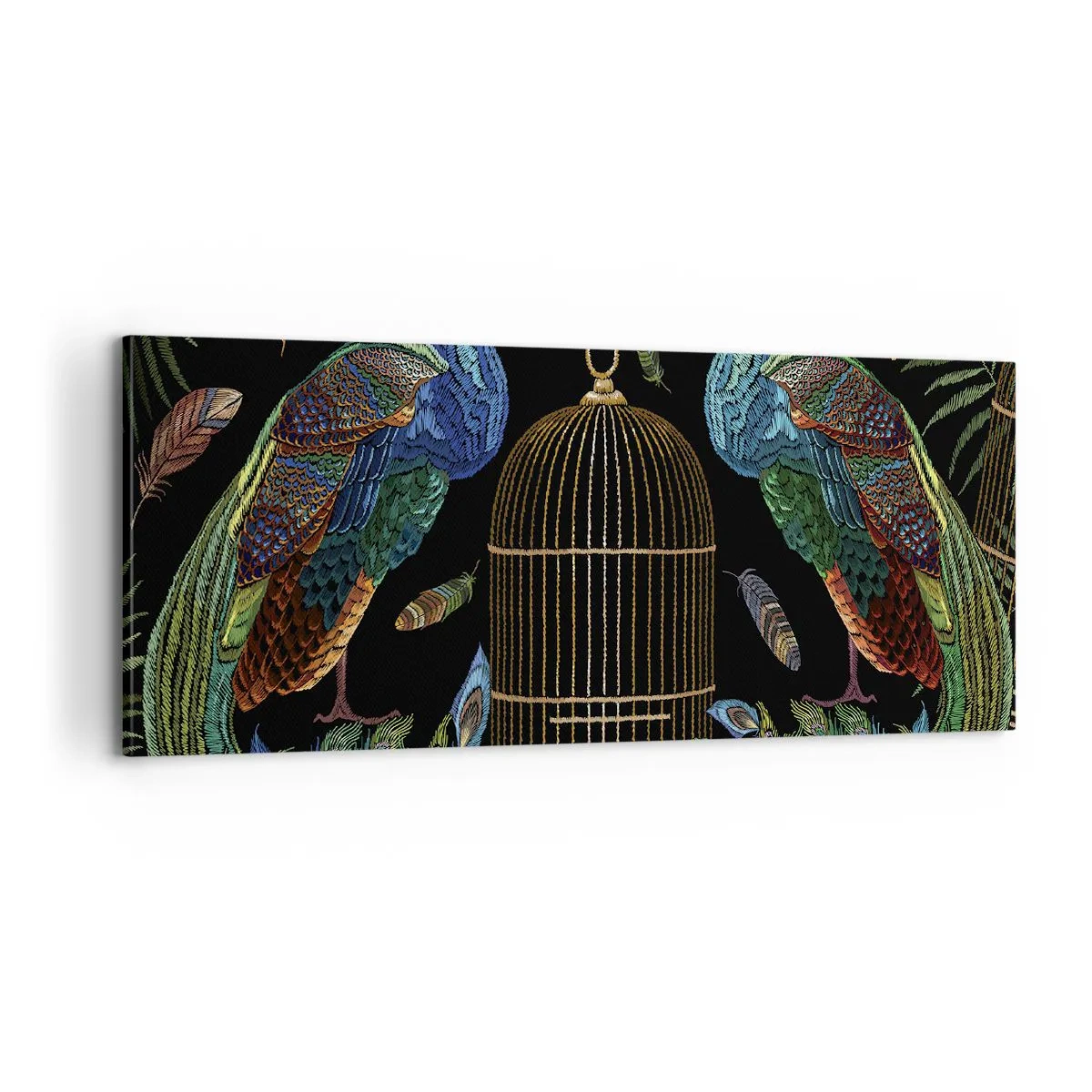 Impression sur toile - Image sur toile - En robes royales - 100x40 cm