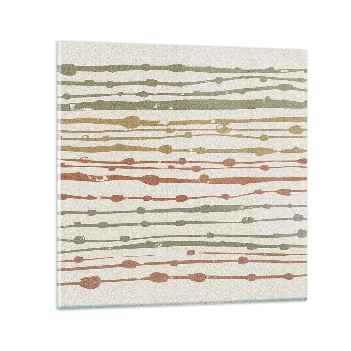 Impression sur verre - Image sur verre - Notation musicale des couleurs - 50x50 cm