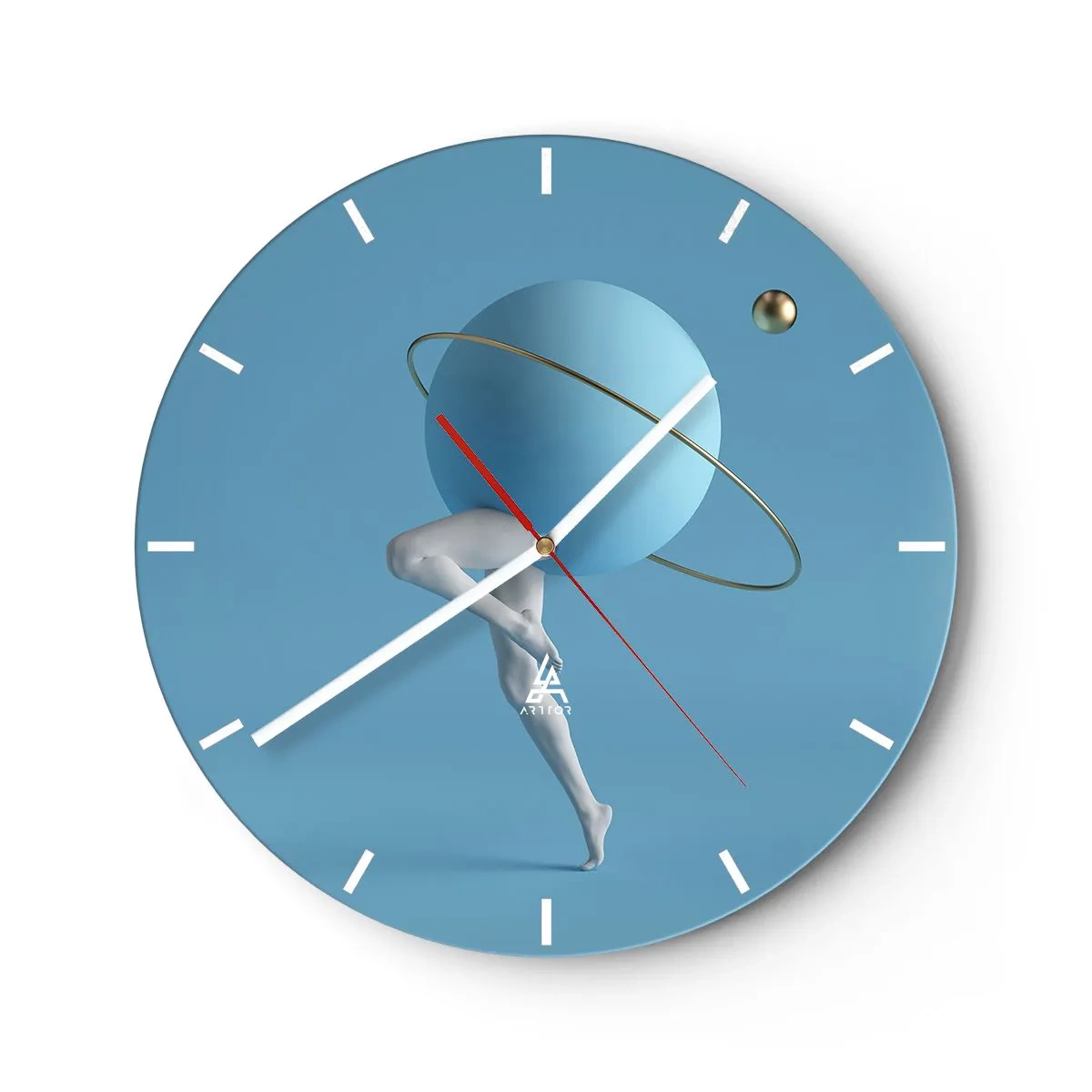 Horloge murale - Pendule murale - Et les planètes deviennent folles - 40x40 cm