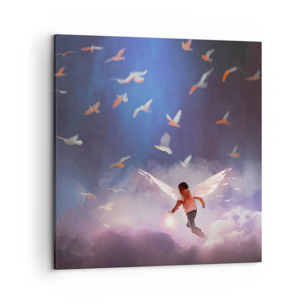 Impression sur toile - Image sur toile - Il faut de l'imagination et du courage - 50x50 cm