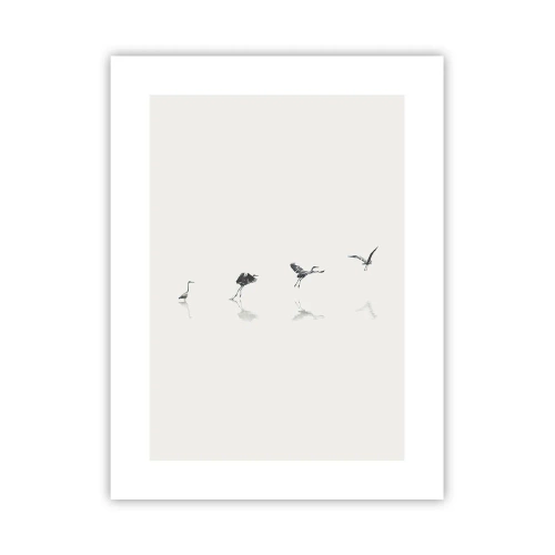 Affiche - Poster - Quatre étapes simples - 30x40 cm