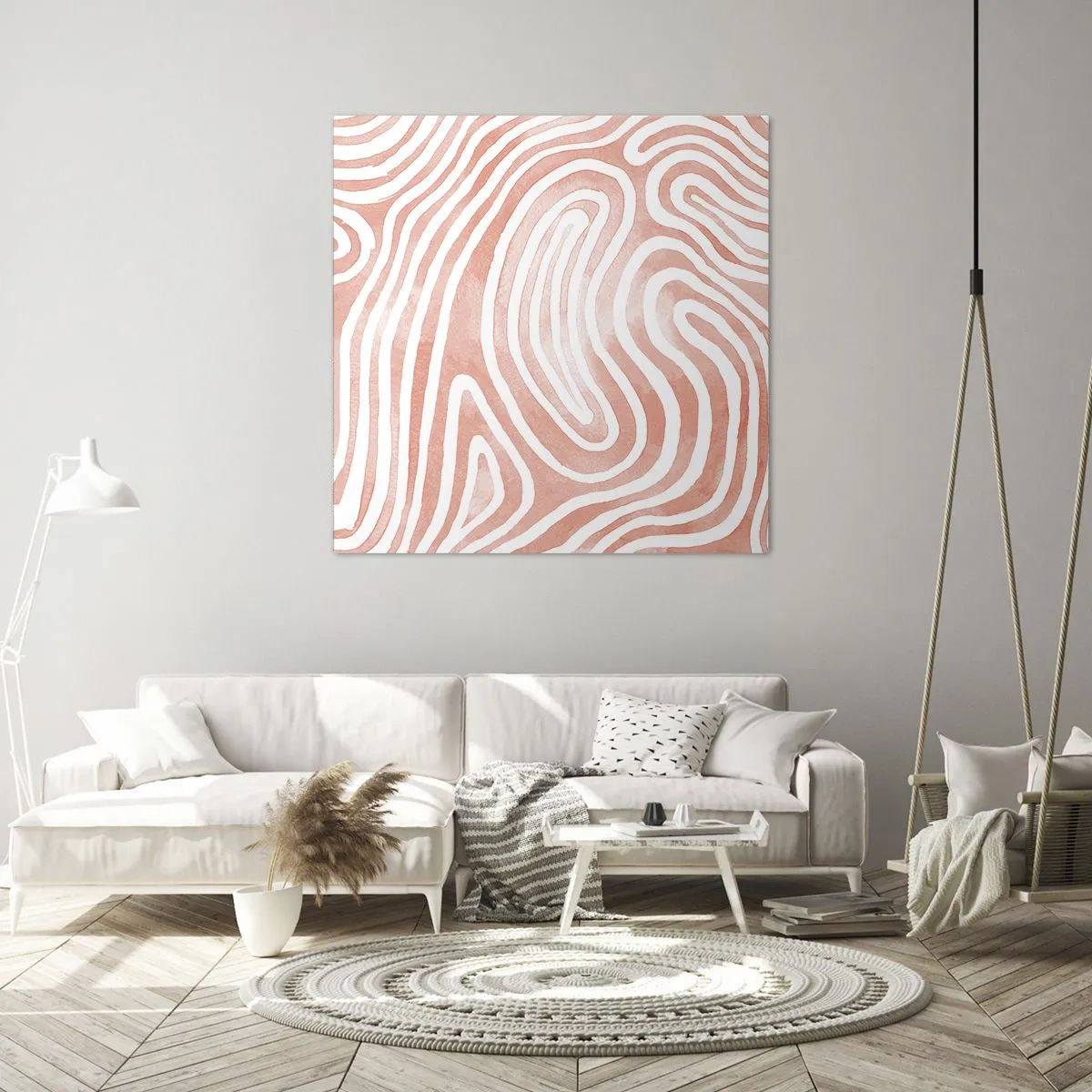 Impression sur toile - Image sur toile - Dans le labyrinthe de corail - 70x70 cm