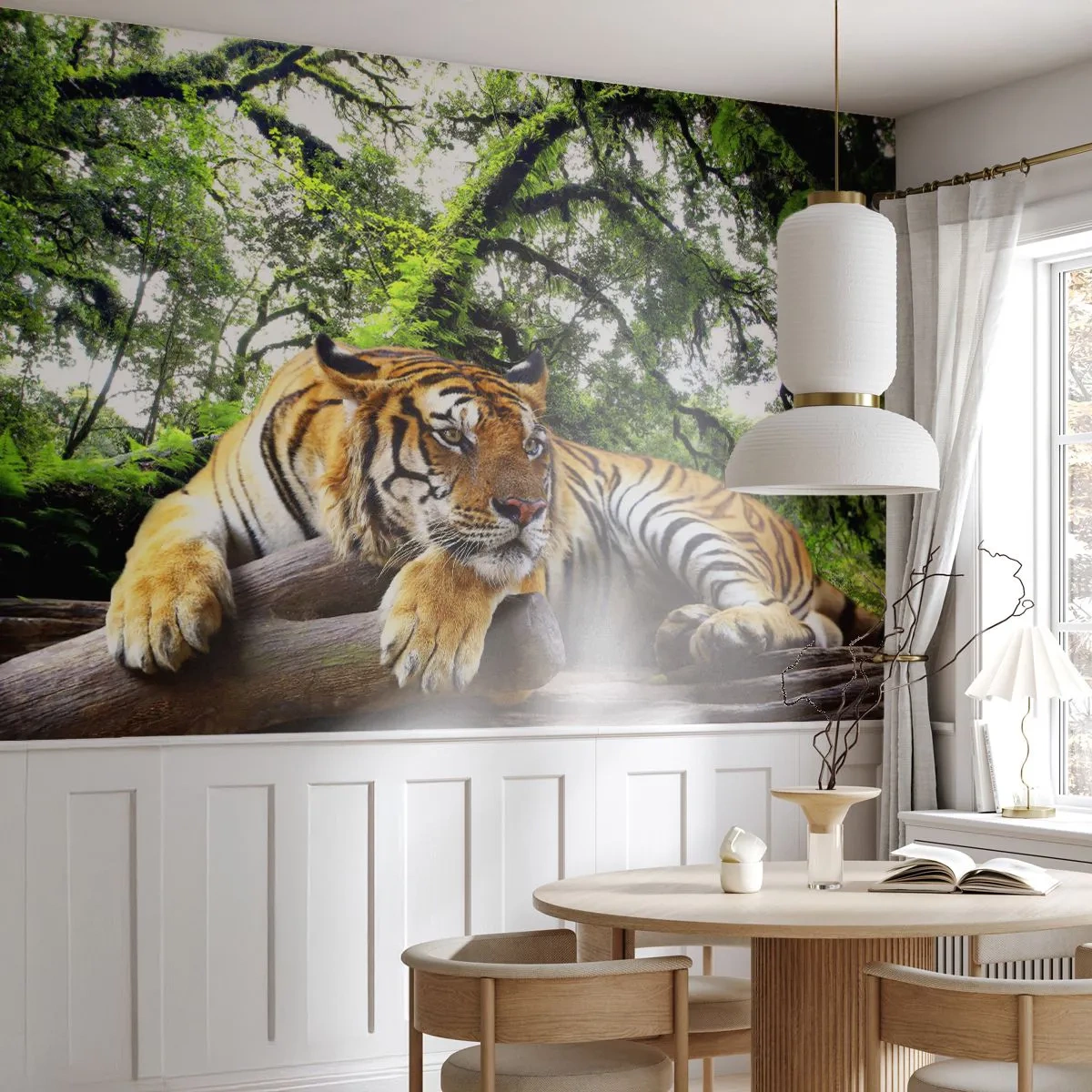 Papier Peint Photo Standard Eco - Cordialement - Tigre, Animaux, Prédateur - 450x315 cm