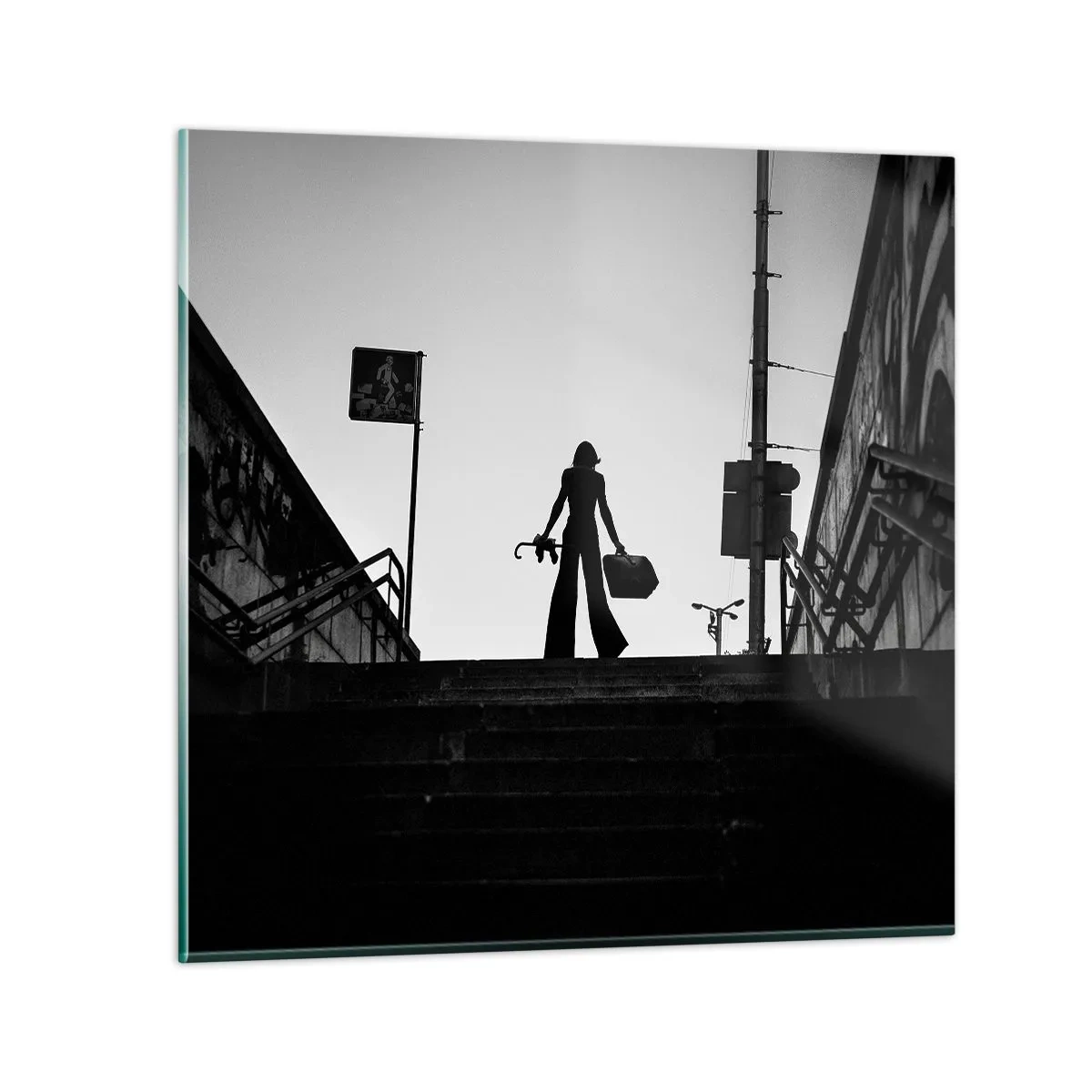 Impression sur verre - Image sur verre - Pèlerinage urbain - 30x30 cm