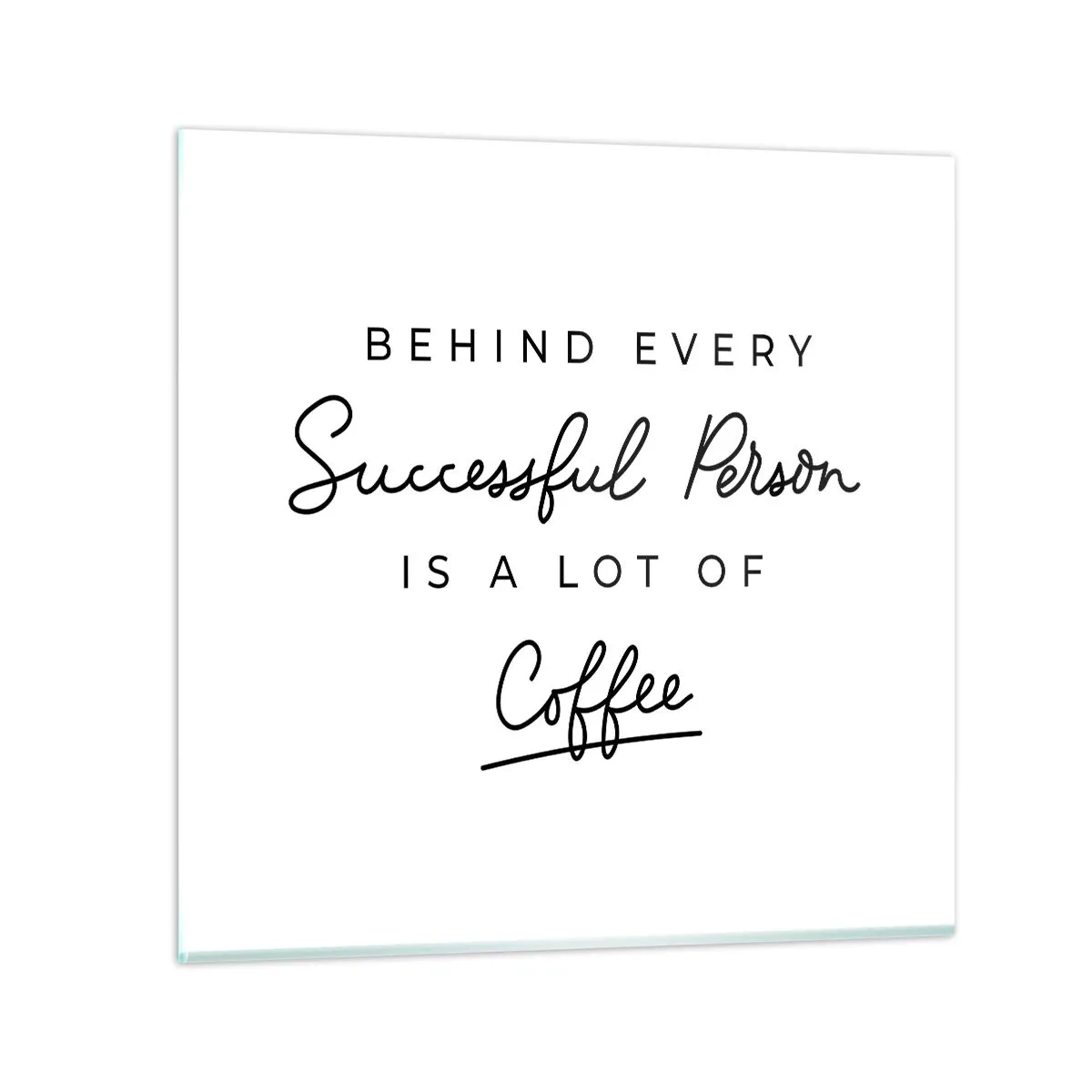 Impression sur verre - Image sur verre - Secret du succès - 50x50 cm
