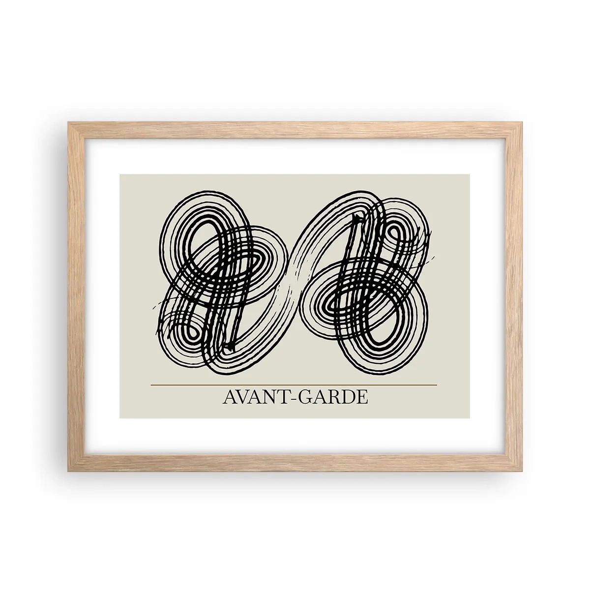 Affiche dans un chêne clair - Poster - C'est venu spontanément - 40x30 cm