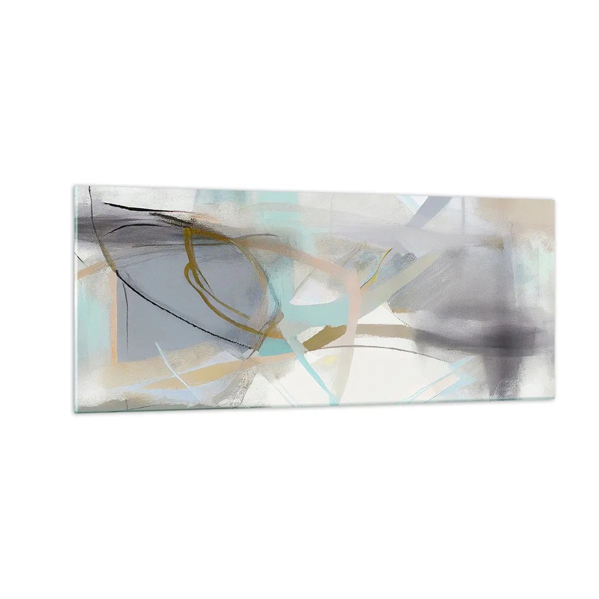 Impression sur verre - Image sur verre - Abstraction brumeuse - 100x40 cm