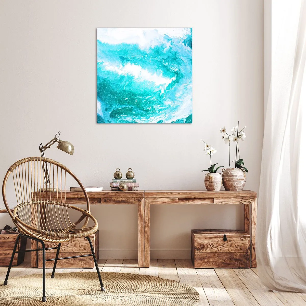 Impression sur toile - Image sur toile - Au coeur de l'élément - 50x50 cm