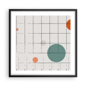 Affiche dans un cadre noir - Poster - Piégé. Nous ou eux ? - 50x50 cm