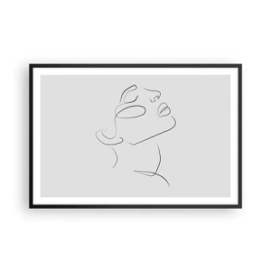 Affiche dans un cadre noir - Poster - Méandre du rêve - 91x61 cm