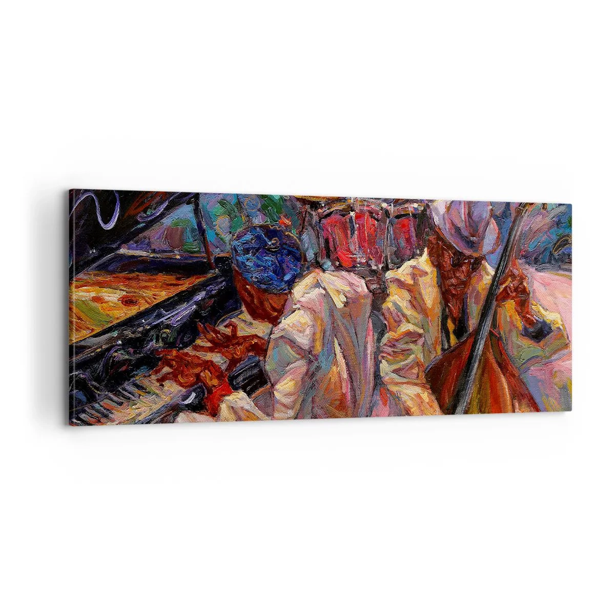 Impression sur toile - Image sur toile - Dans le même tempo - 100x40 cm