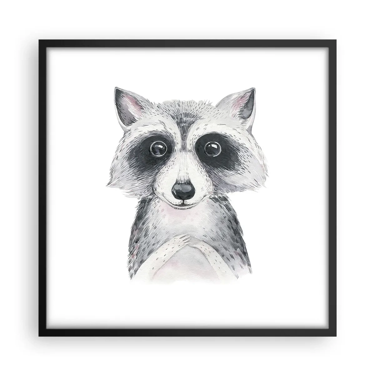 Affiche dans un cadre noir - Poster - Un moment pour s'émouvoir - 50x50 cm