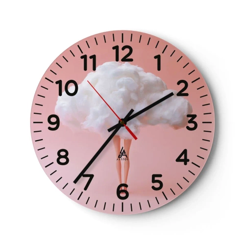 Horloge murale - Pendule murale - Douce promesse - 40x40 cm