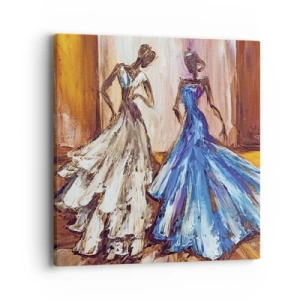 Impression sur toile - Image sur toile - Un duo reconnaissant - 40x40 cm