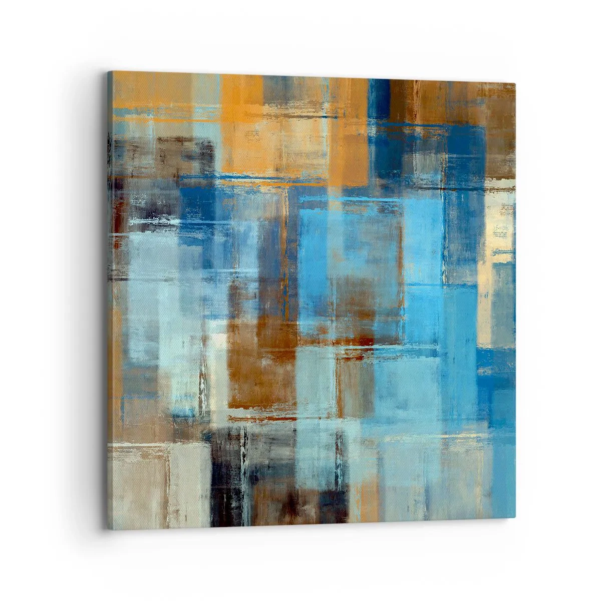 Impression sur toile - Image sur toile - A travers le voile bleu - 70x70 cm