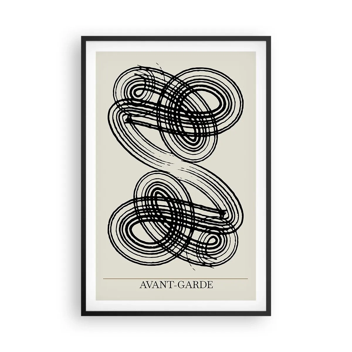 Affiche dans un cadre noir - Poster - C'est venu spontanément - 61x91 cm