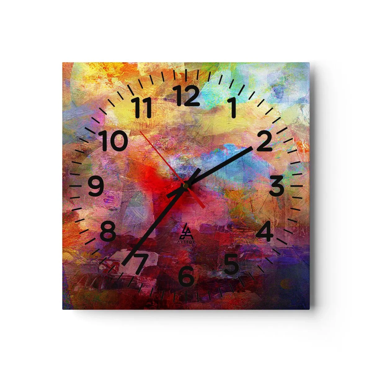 Horloge murale - Pendule murale - Regardez à l'intérieur de l'arc-en-ciel - 30x30 cm
