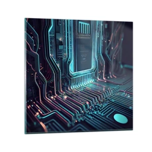 Impression sur verre - Image sur verre - Je pense comme ça… - 50x50 cm