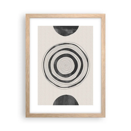 Affiche dans un chêne clair - Poster - Ce qui est important c'est ce qu'il y a entre les deux - 30x40 cm