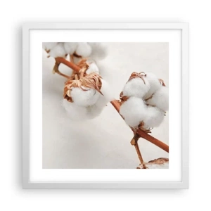 Affiche dans un cadre blanc - Poster - Seulement caliner - 40x40 cm