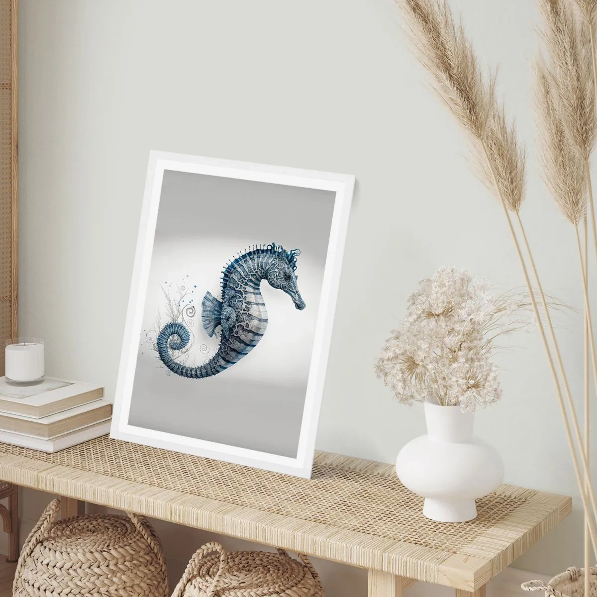 Affiche dans un cadre blanc - Poster - Une subtile plaisanterie de la nature - 50x70 cm