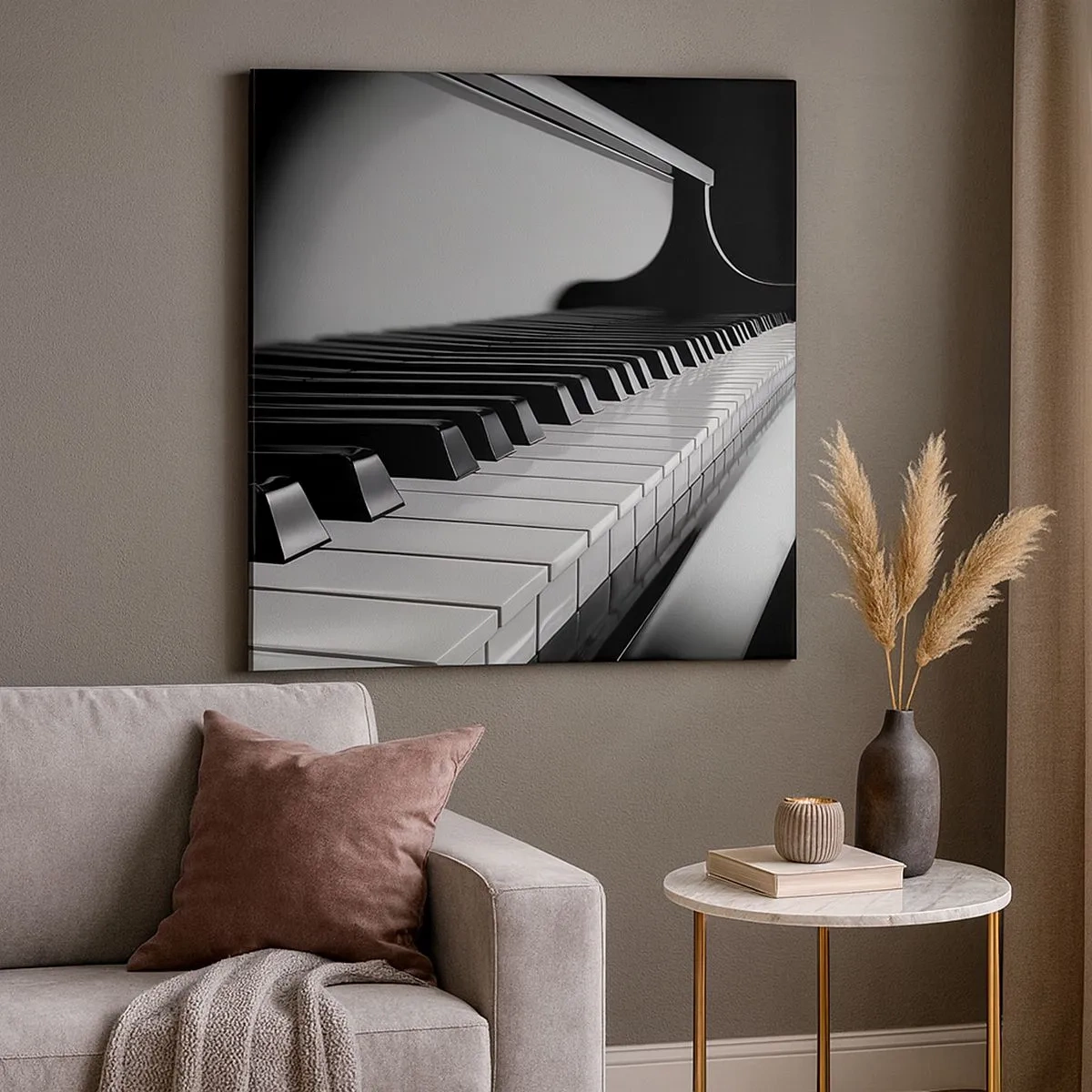 Impression sur toile - Image sur toile - Harmonie des formes et des couleurs - 30x30 cm