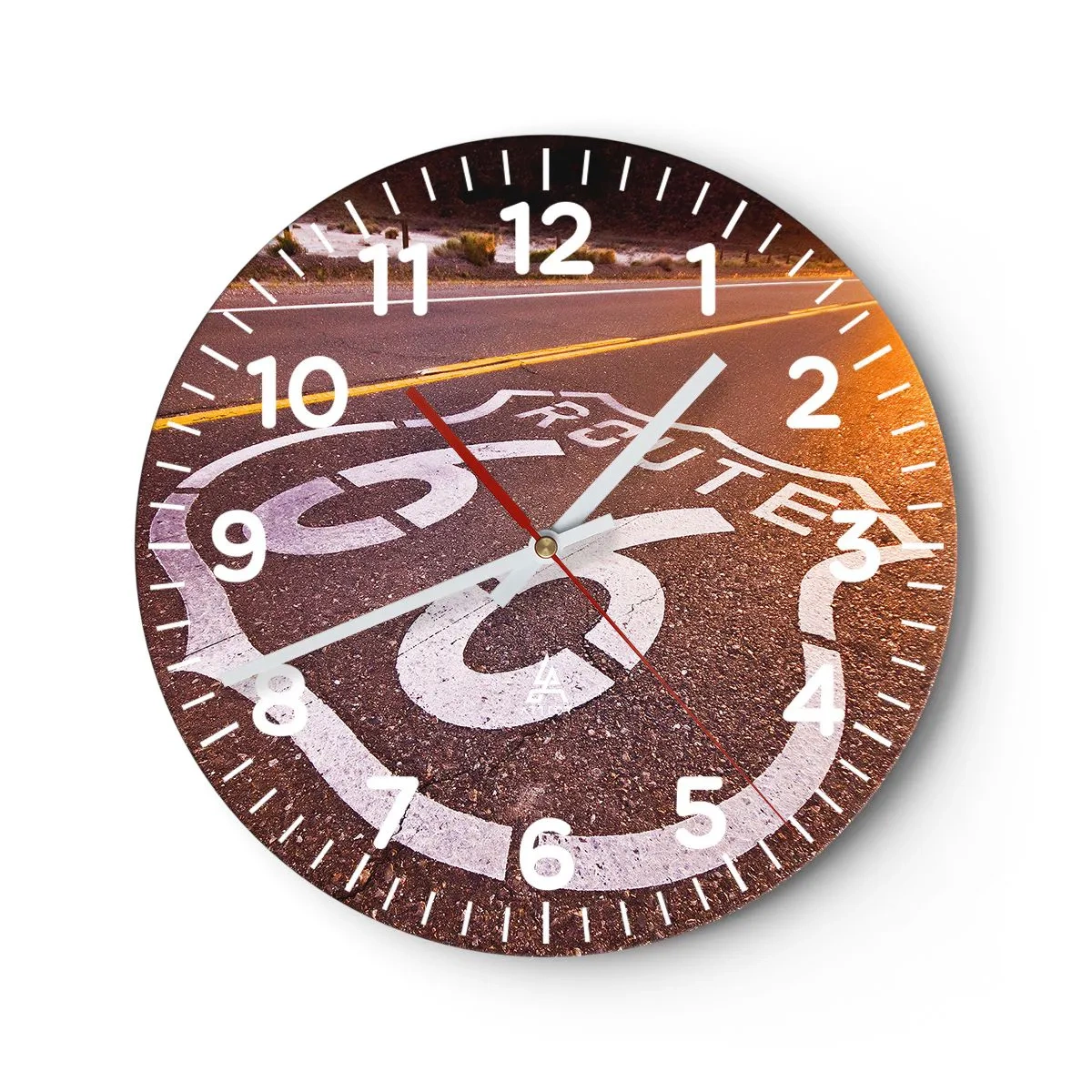 Horloge murale - Pendule murale - Célèbre Route 66 - 40x40 cm