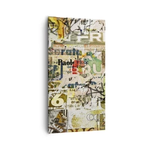 Impression sur toile - Image sur toile - Oh, il se passe quelque chose... - 55x100 cm