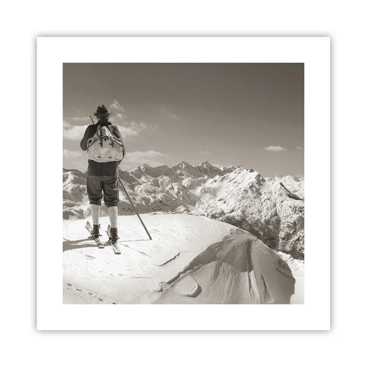 Affiche - Poster - Toutes les mêmes ces montagnes - 40x40 cm