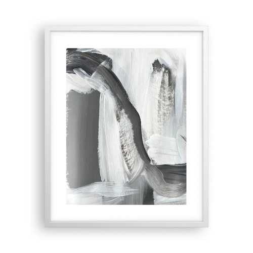 Affiche dans un cadre blanc - Poster - Un geste décisif - 40x50 cm