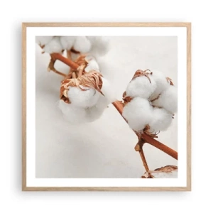 Affiche dans un chêne clair - Poster - Seulement caliner - 60x60 cm